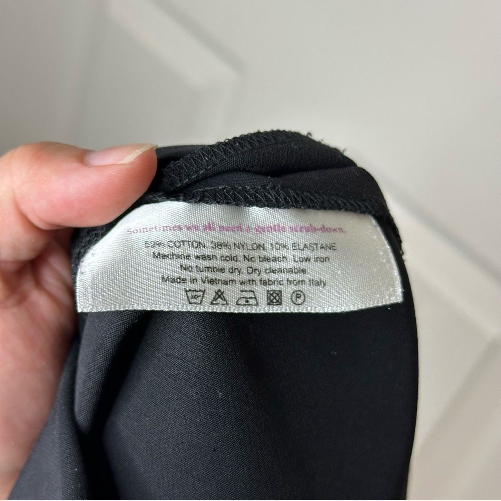 M.M.Lafleur Black Eco Power Stretch Kick Flare Foster Pant Sz 8 Office Corporate - Picture 10 of 10